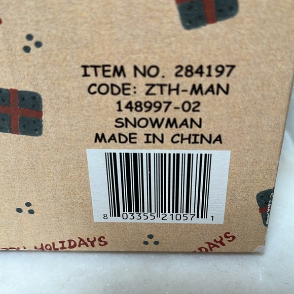 NIB Snowman Candle Holder & Snowman Head Christmas Candle Snuffer - Picture 12 of 14